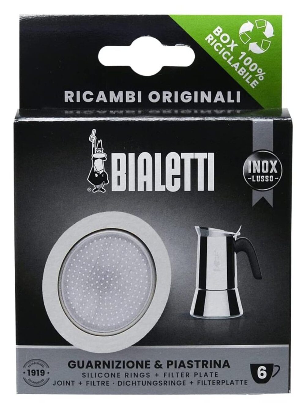 Bialetti 800412 Spare Parts, Includes 1 Gasket and 1 Plate